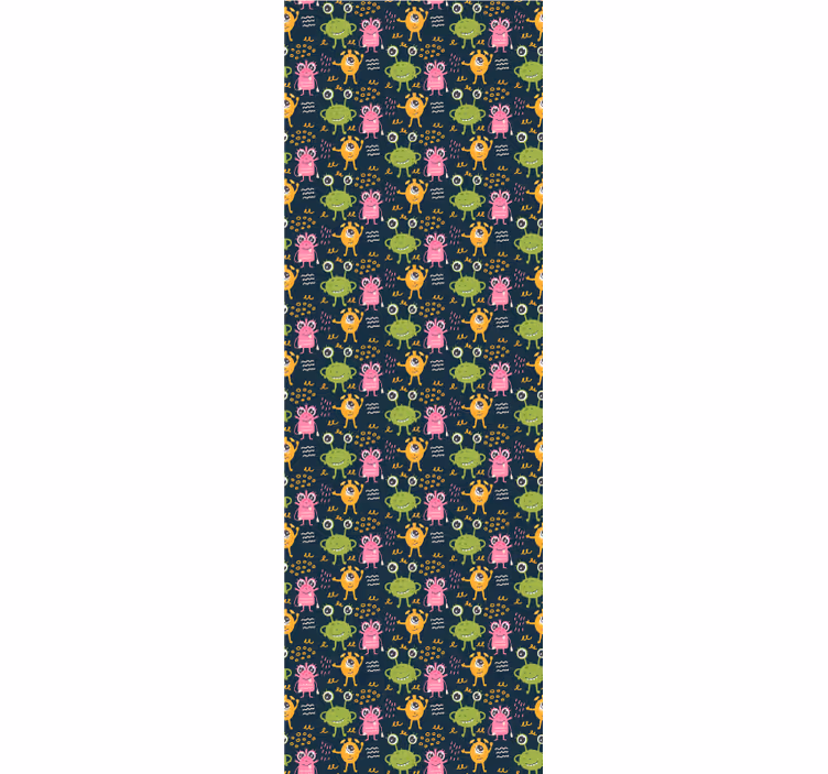 Store enrouleur chambre enfant illustration d'aliens colorés - TenStickers