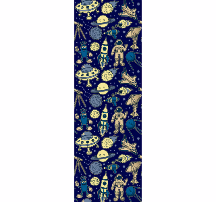 Store enrouleur chambre enfant planètes astronautes fusée - TenStickers