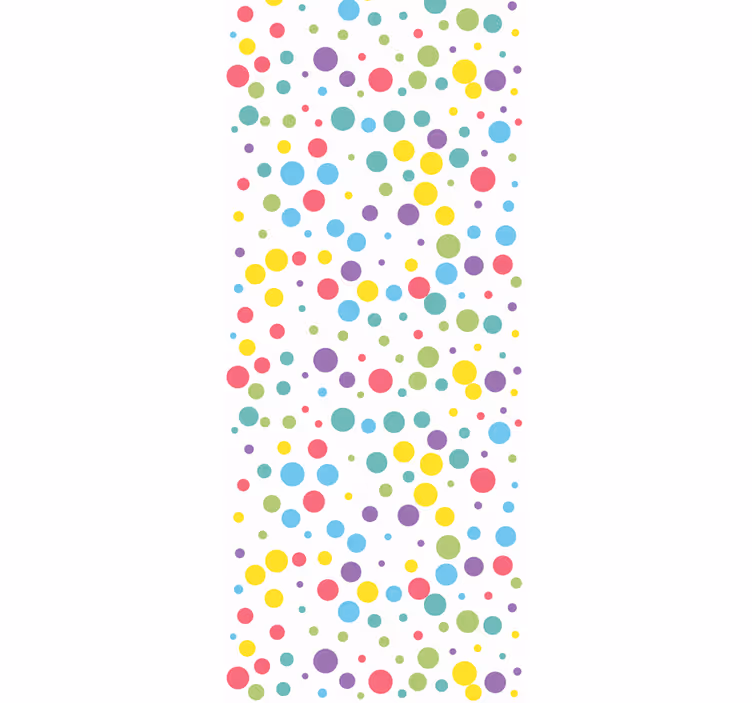 Store enrouleur chambre enfant motif pois colorés - TenStickers