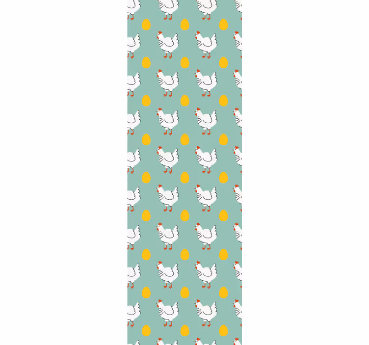Store enrouleur chambre enfant poussin blanc fond bleu - TenStickers