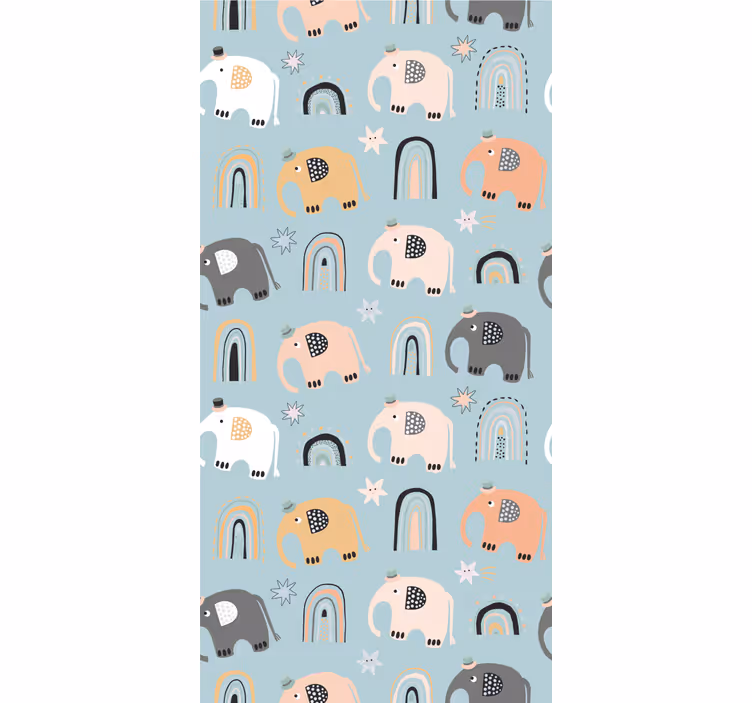 Store enrouleur chambre enfant éléphants mignons - TenStickers