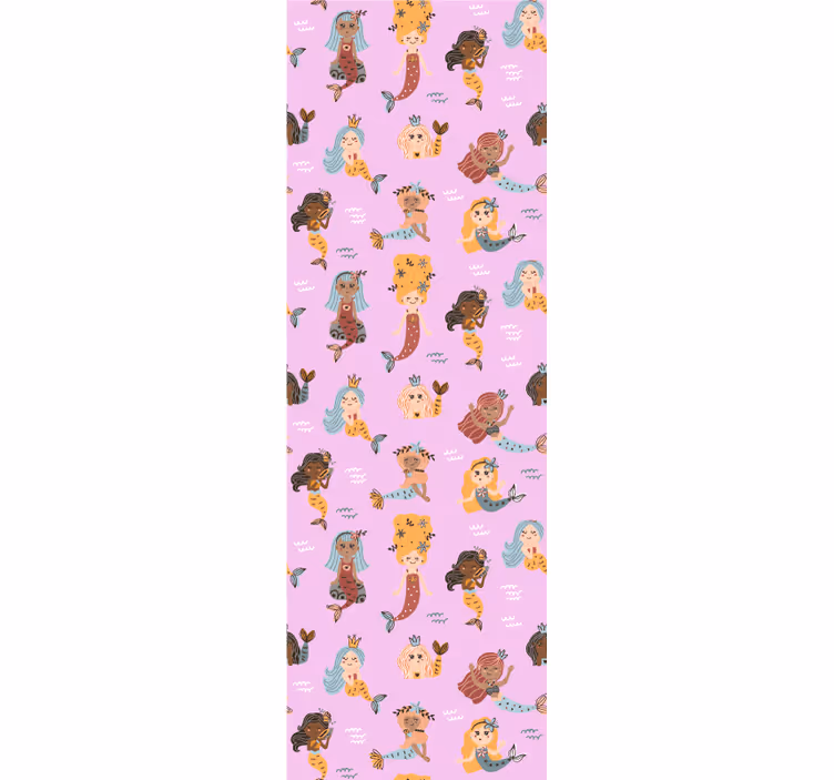 Store enrouleur chambre enfant sirènes roses - TenStickers