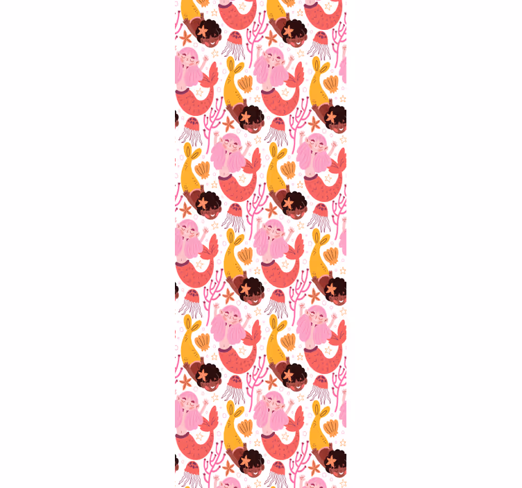 Store enrouleur chambre enfant sirène enfantin souriant - TenStickers