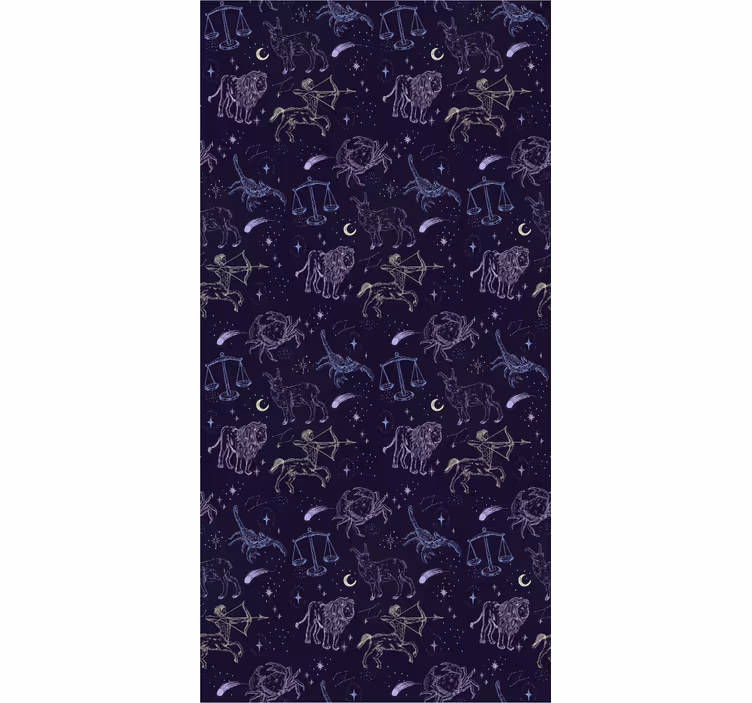 Store enrouleur chambre enfant motif constellation - TenStickers