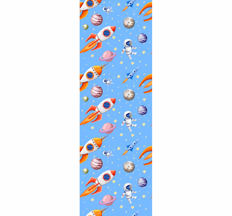 Store enrouleur chambre enfant motif espace aquarelle - TenStickers