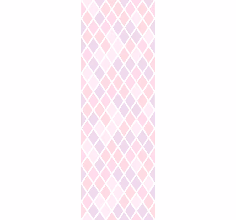 Store enrouleur chambre enfant motif losanges roses - TenStickers