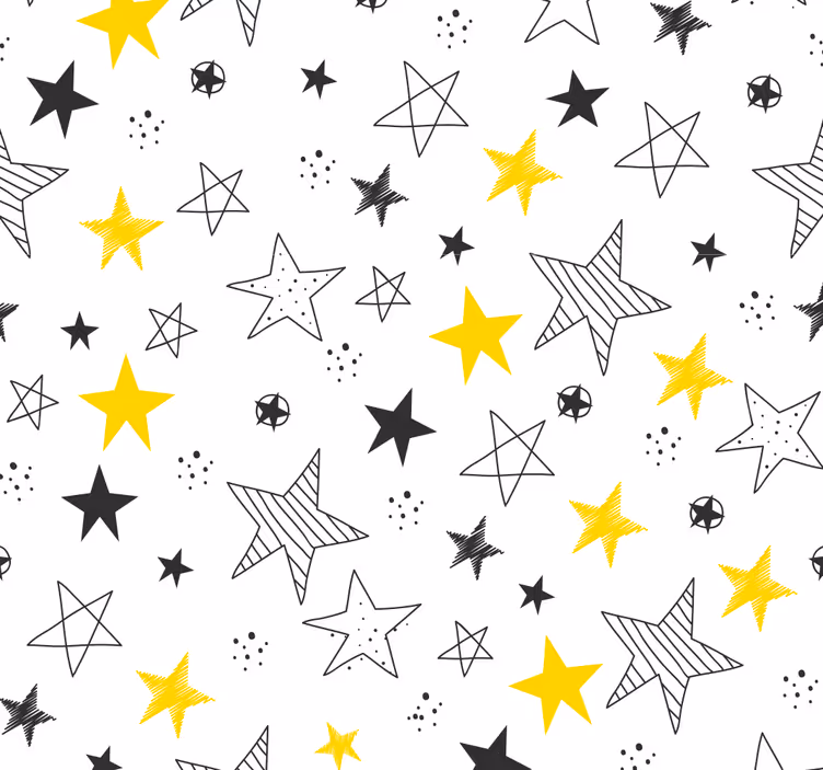 Store enrouleur chambre enfant Étoiles rock'n'roll - TenStickers