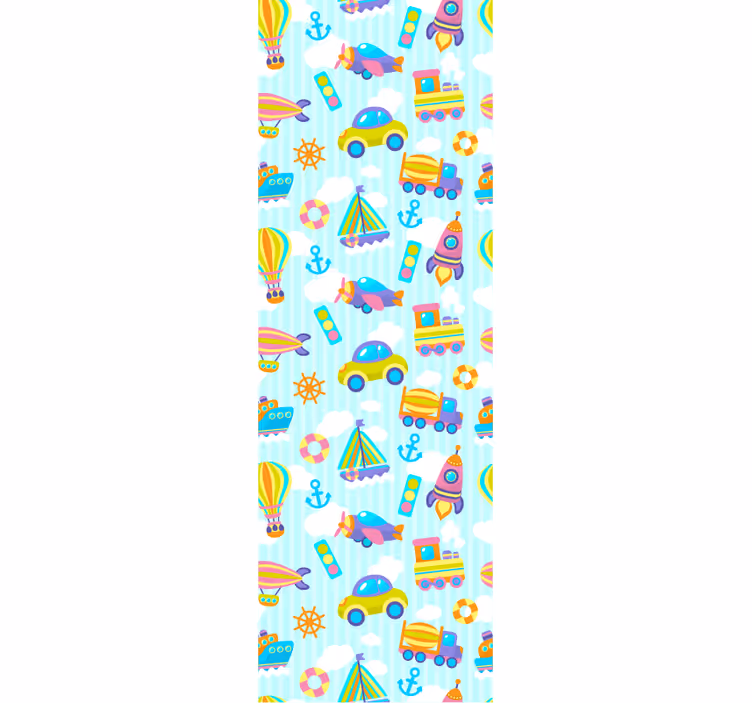 Store enrouleur chambre enfant design mignon de voitures - TenStickers