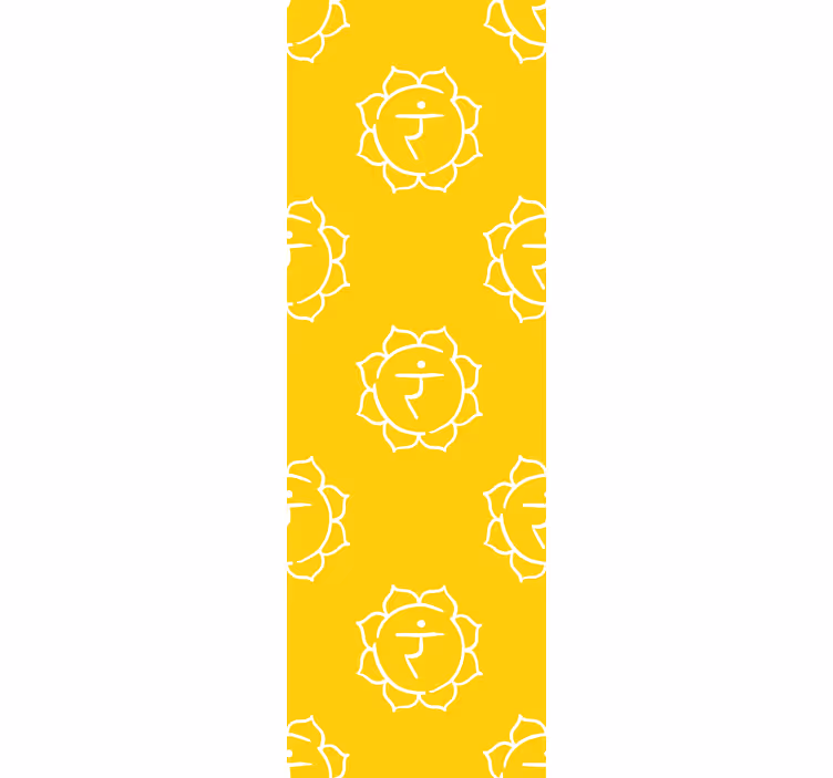 Store enrouleur bureaux symbole du chakra solaire - TenStickers