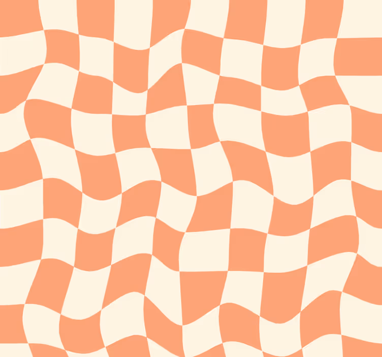 Store enrouleur chambre ado motif à carreaux groovy - TenStickers
