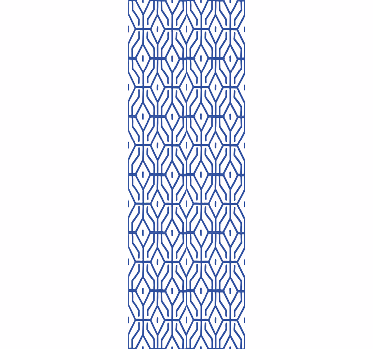 Store enrouleur chambre ado motif linéaire bleu - TenStickers