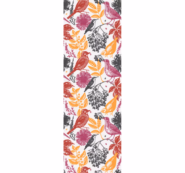 Store enrouleur chambre ado motif fleurs sauvages - TenStickers