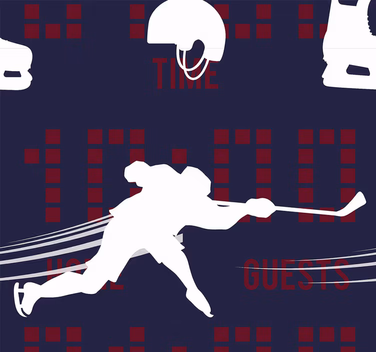 Store enrouleur chambre ado joueur de hockey - TenStickers