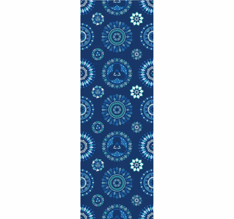 Store enrouleur chambre ado motif abstrait bleu - TenStickers