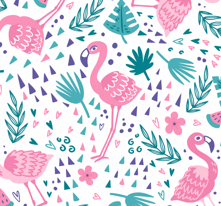 Store enrouleur chambre ado motif flamant rose - TenStickers