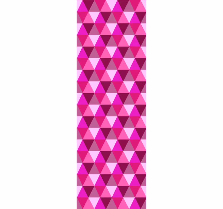Store enrouleur chambre ado géométrique fuchsia - TenStickers