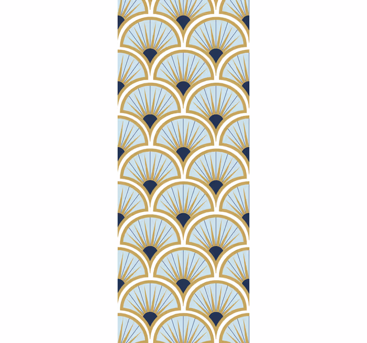 Store enrouleur moderne motifs élégants de ventilateur - TenStickers