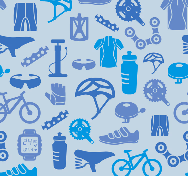 Store enrouleur moderne éléments de cyclisme - TenStickers