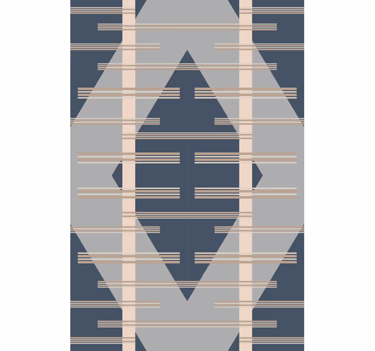 Store enrouleur moderne gris abstrait style années 50 - TenStickers