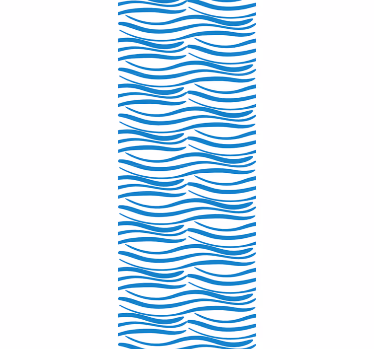 Store enrouleur moderne motif petites vagues - TenStickers