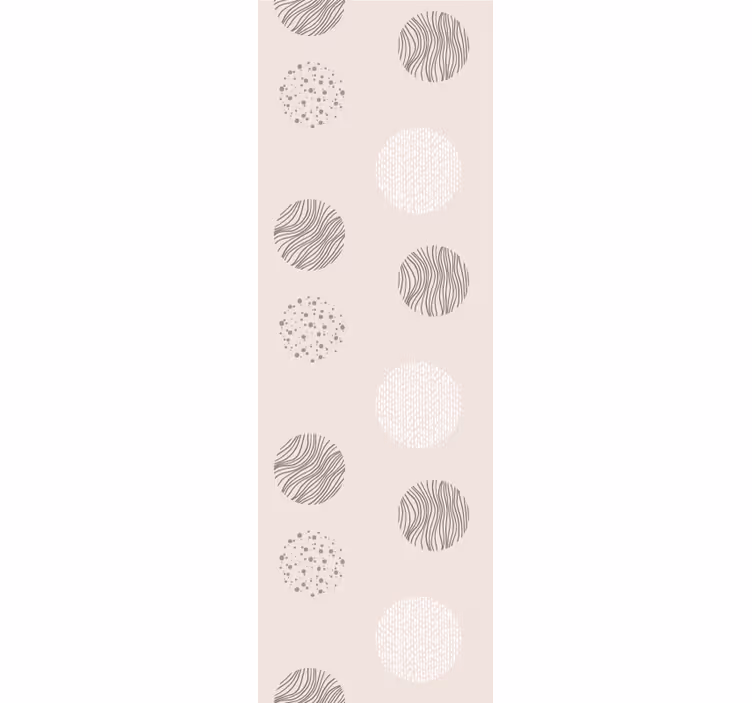 Store enrouleur moderne cercles gris avec texture - TenStickers
