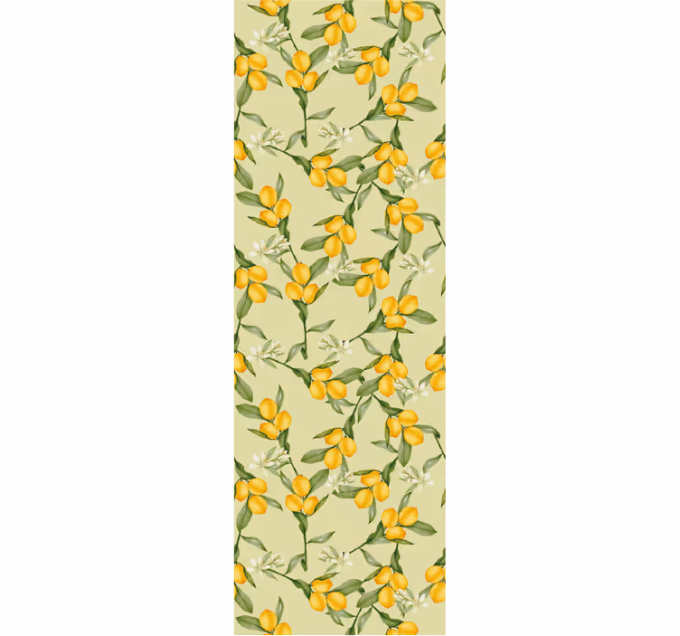 Store enrouleur moderne motif citrons d'été tropicaux - TenStickers