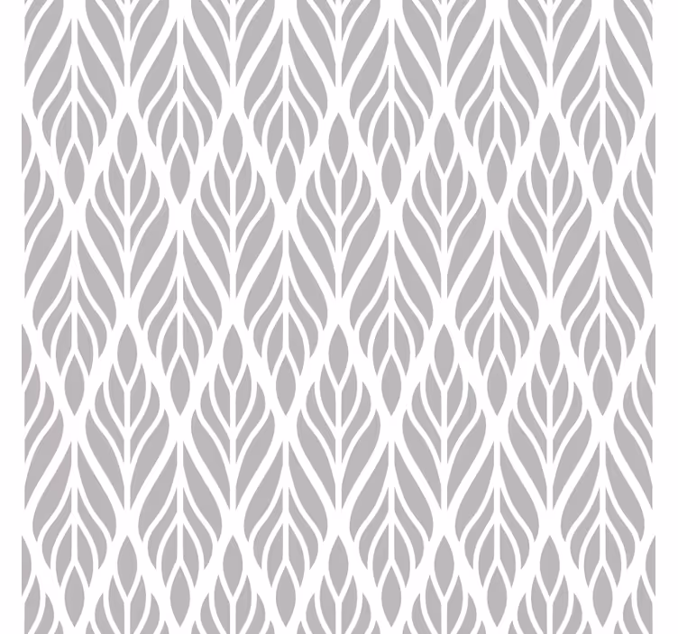 Store enrouleur moderne motif floral ethnique gris - TenStickers