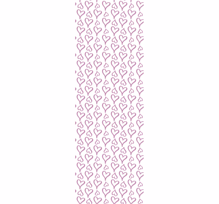 Store enrouleur moderne icônes de cœurs roses illustrés - TenStickers