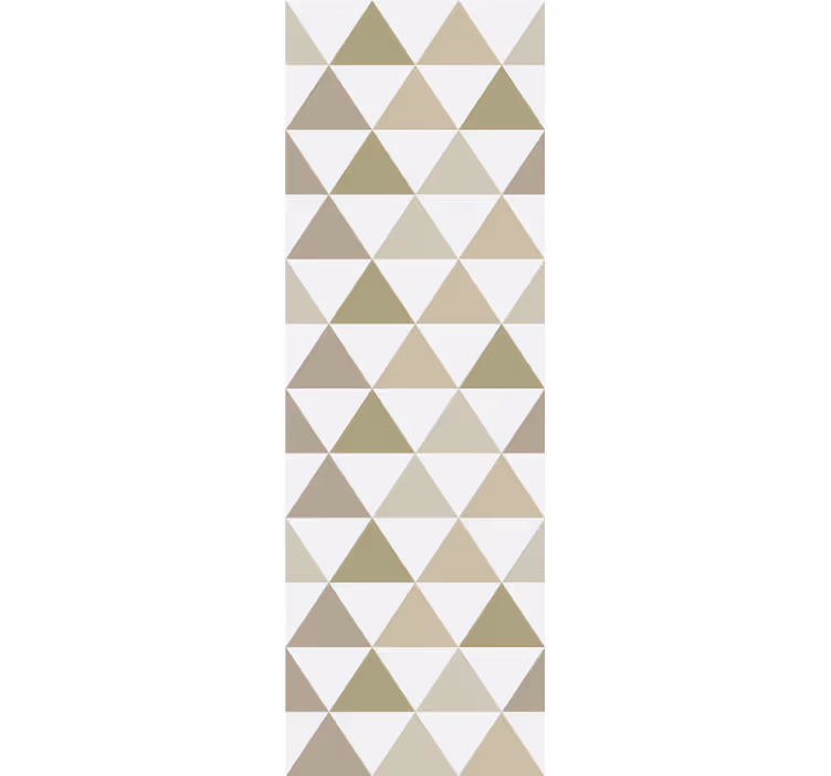 Store enrouleur moderne triangles aux nuances de beige - TenStickers