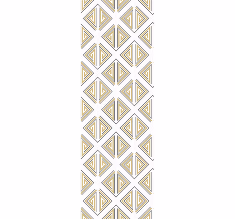 Store enrouleur moderne motifs gris lignes or et beige - TenStickers