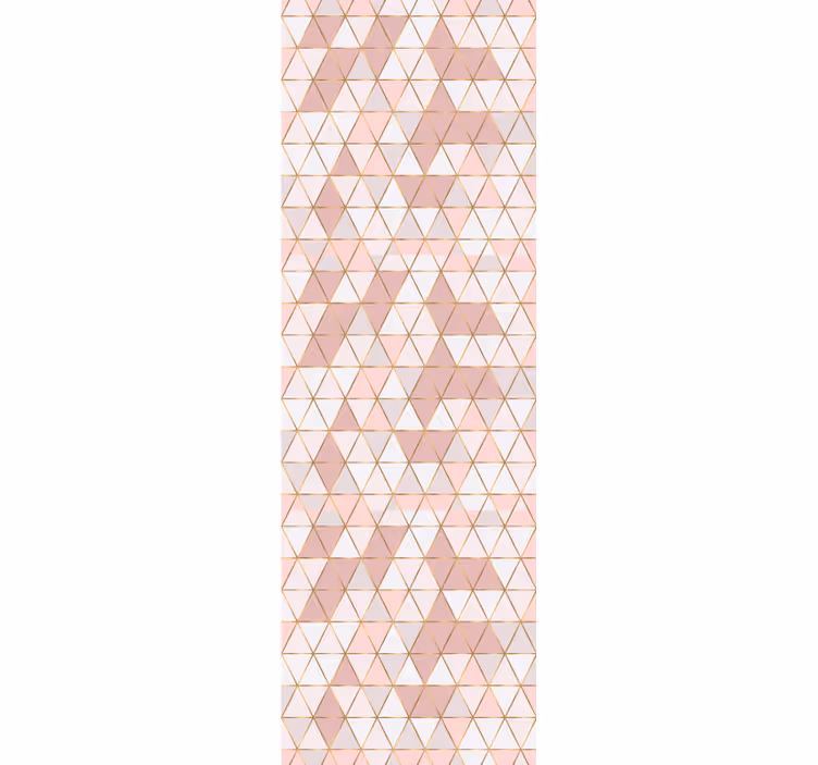 Store enrouleur moderne lignes dorées sur fond clair - TenStickers