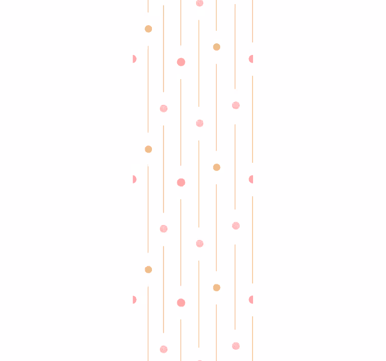 Store enrouleur moderne à pois colorés et lignes - TenStickers