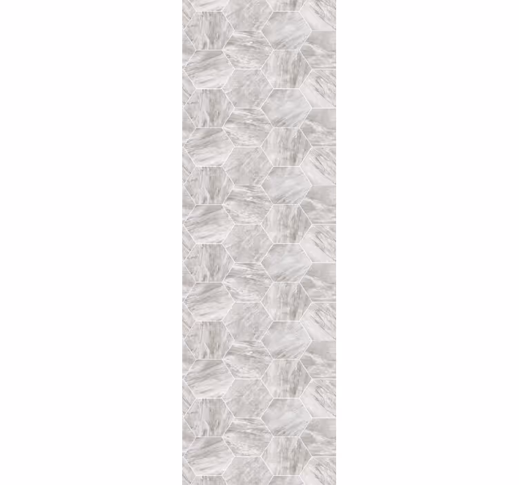Store enrouleur gris motif hexagonal marbre doré - TenStickers