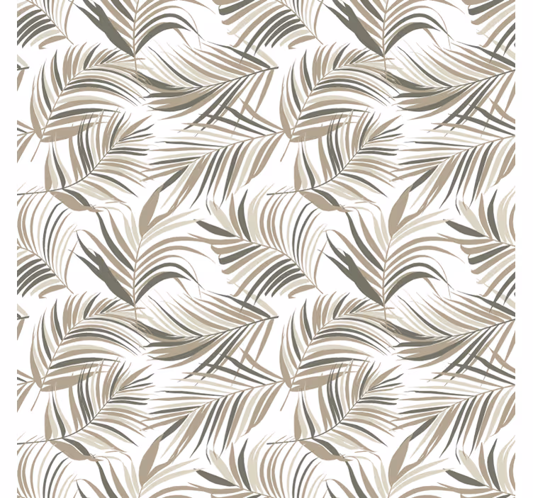 Store enrouleur gris motifs de feuilles élégants - TenStickers