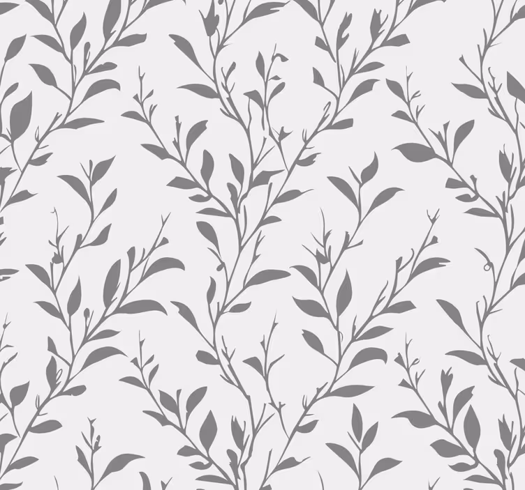 Store enrouleur gris feuilles d'olivier - TenStickers