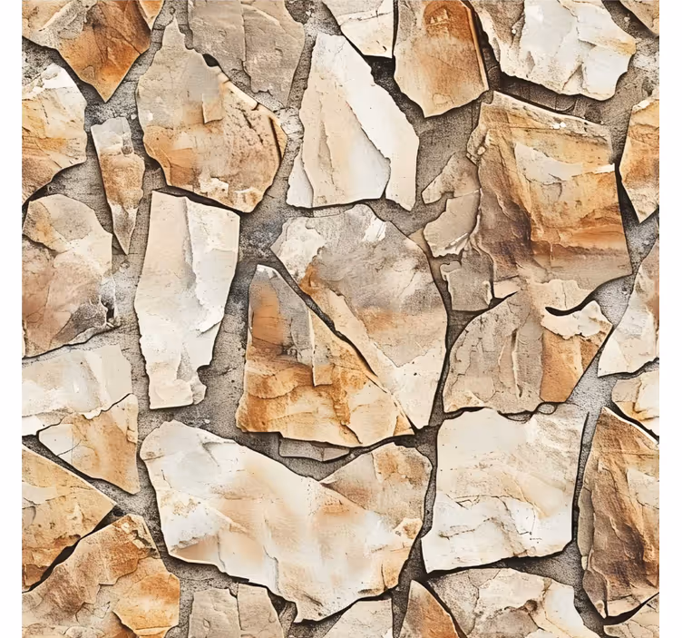 Store enrouleur beige motif rustique - TenStickers