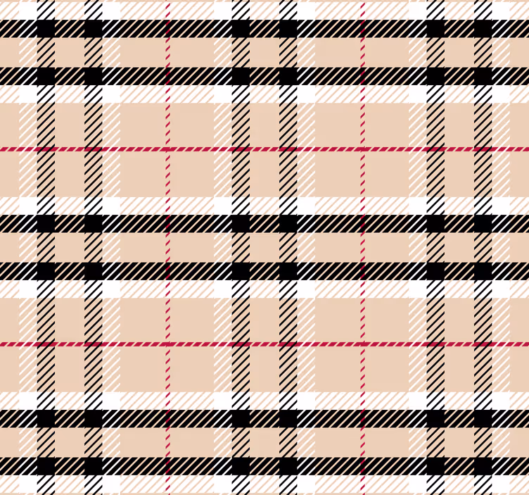 Store enrouleur rose à carreaux tartan burberry - TenStickers