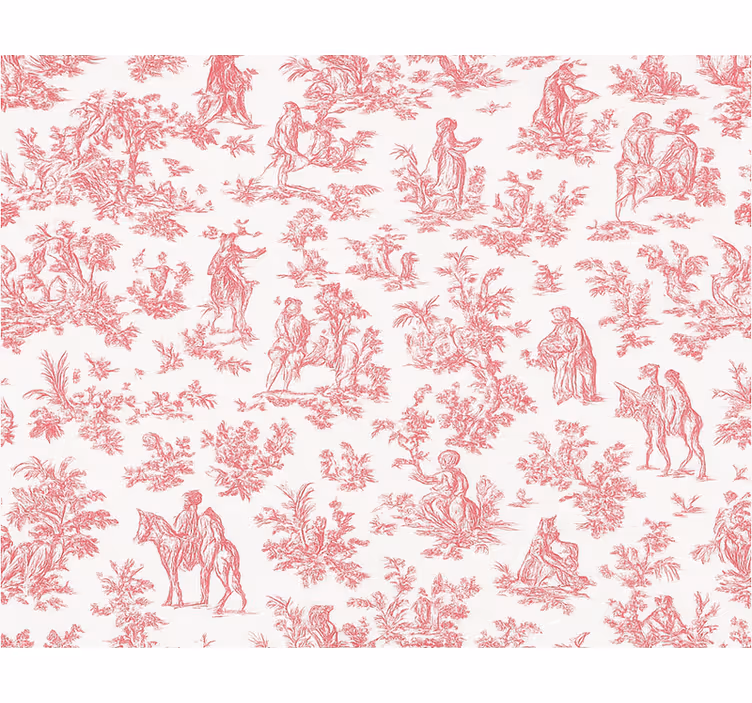 Store enrouleur rose design vintage campagne - TenStickers