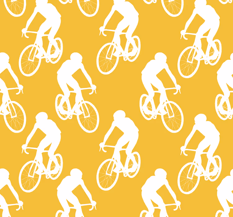 Store enrouleur jaune pour cyclistes - TenStickers