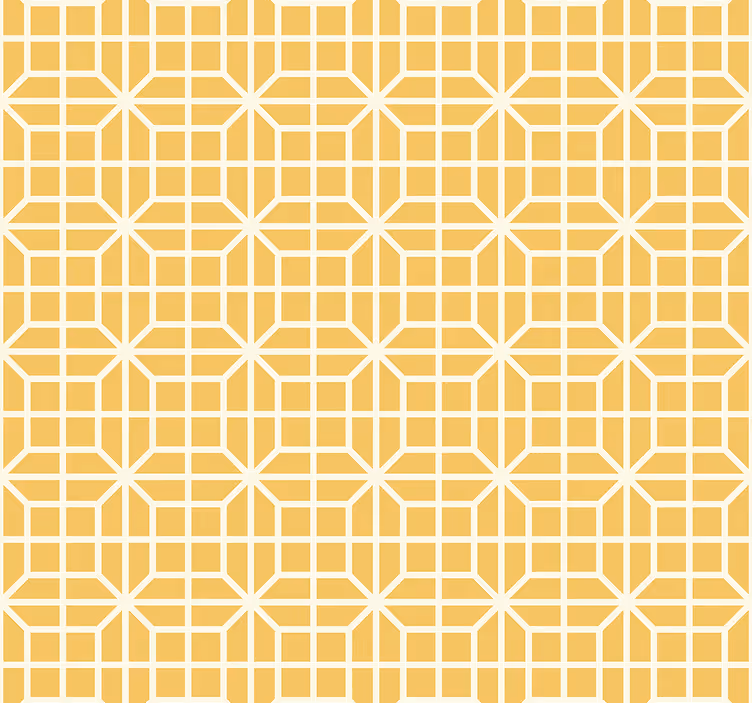 Store enrouleur jaune motif géométrique - TenStickers