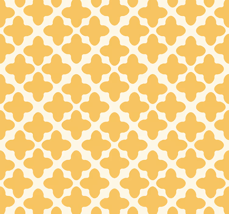 Store enrouleur jaune motif arabesque - TenStickers