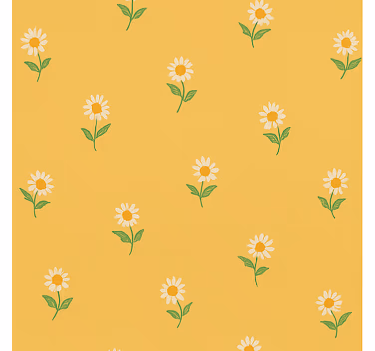 Store enrouleur jaune design nursery marguerites 1940 - TenStickers