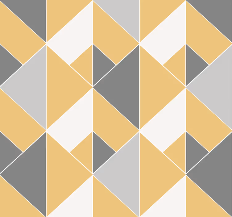 Store enrouleur jaune motif jaune et gris - TenStickers