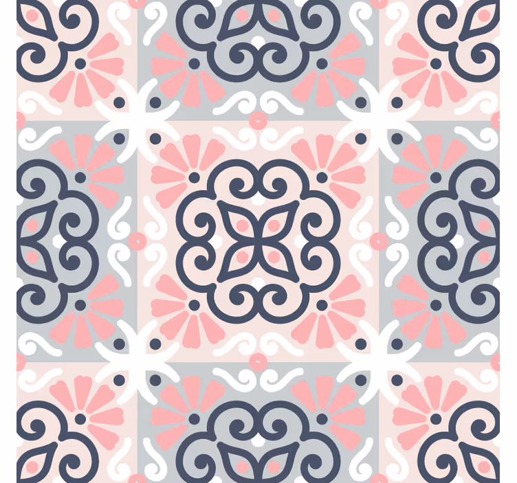 Store enrouleur cuisine carreaux de mandala - TenStickers