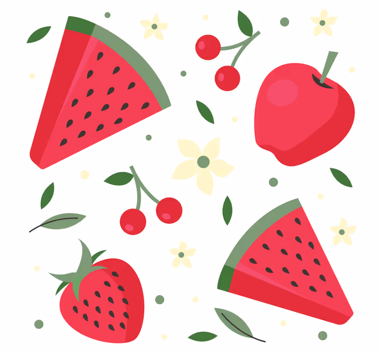 Store enrouleur cuisine motif de fruits variés - TenStickers