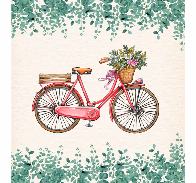 Store enrouleur salon vélo vintage rustique - TenStickers