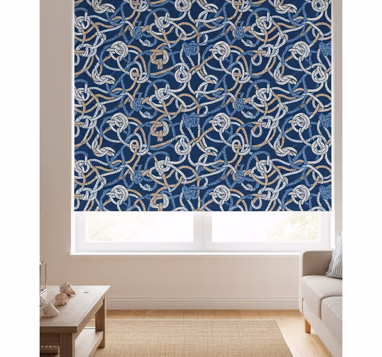 Store enrouleur salon nœuds marins décoratifs - TenStickers