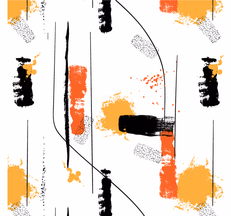 Store enrouleur salon design abstrait linéaire - TenStickers