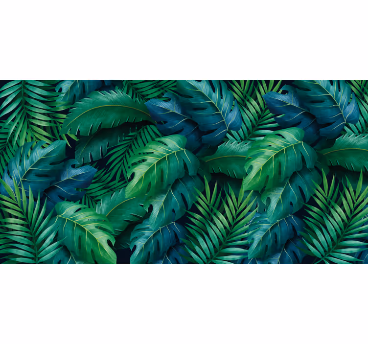 Store enrouleur salon feuillage tropical élégant - TenStickers
