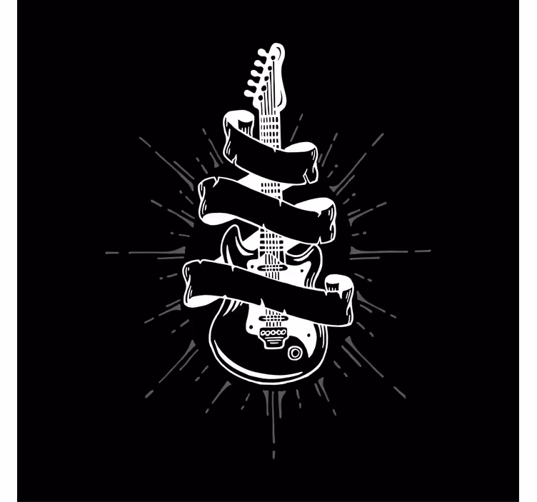 Store enrouleur salon guitare - TenStickers